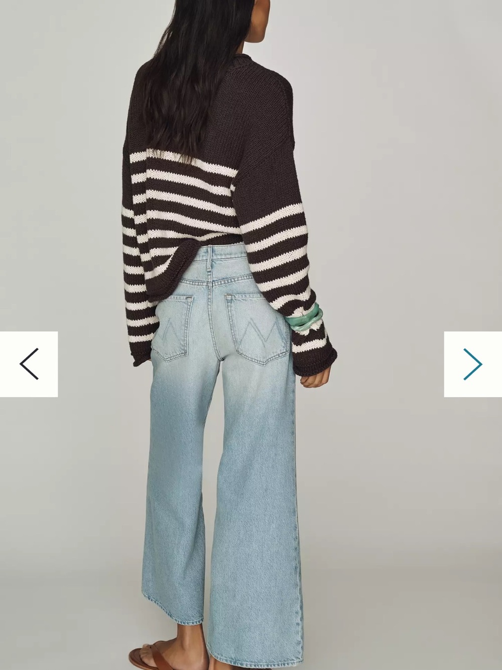 NWT🌷MOTHER Hustler Roller Ankle High-Rise Wide-Leg Jeans - Picture 5 of 15